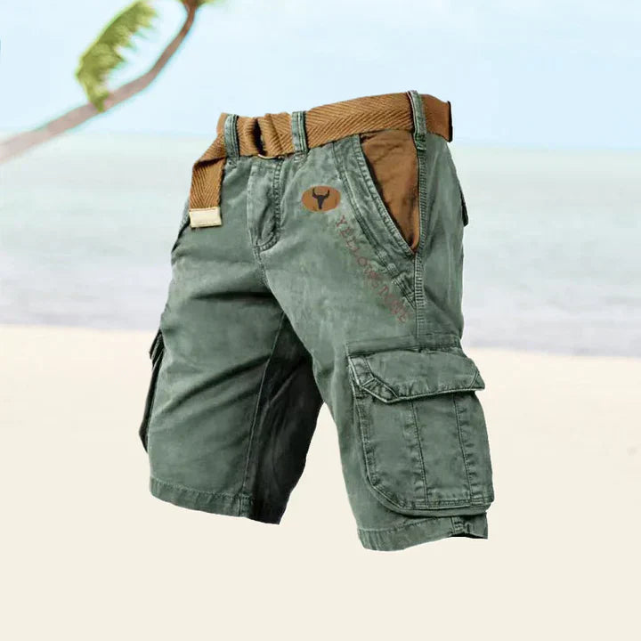 Heren Cargo Shorts Met Meerdere Zakken - Rey-6
