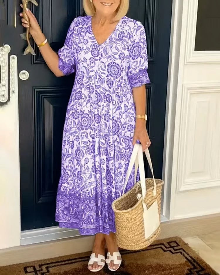 Dames Maxi Jurk Elegante Vloeiende Pasvorm - Louise-2