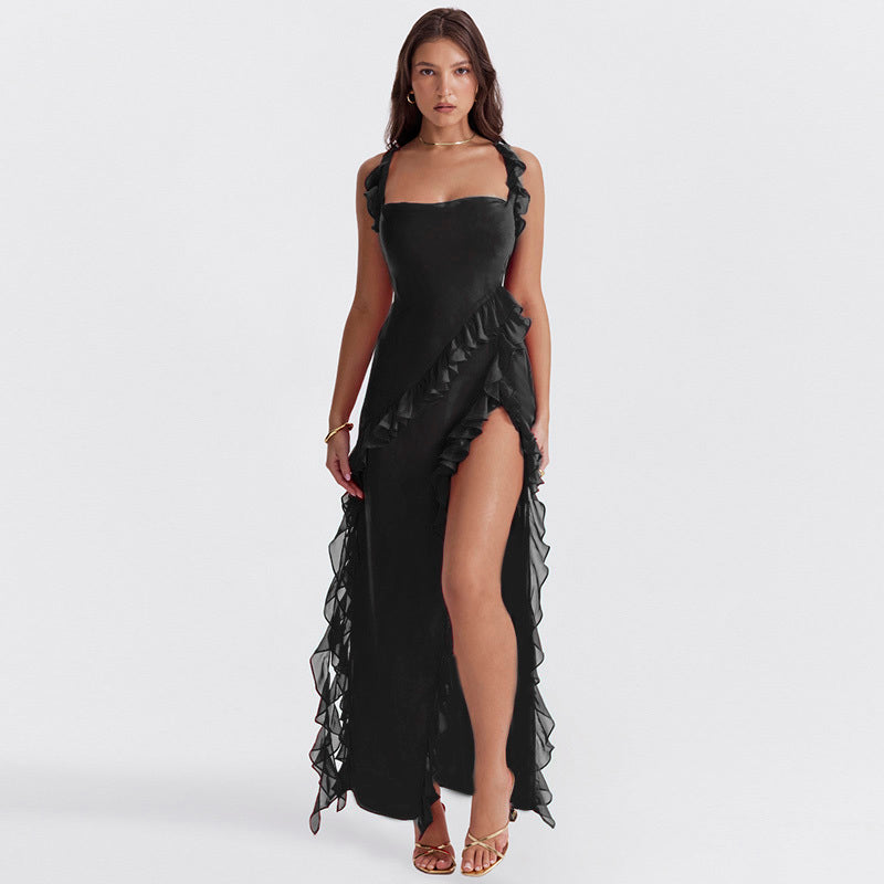 Variant image for Dames Zomerjurk Elegante Ruches met Zijsplit - Adriana-16