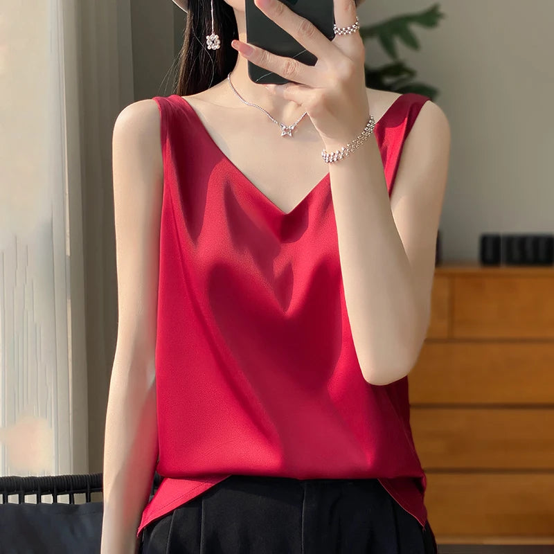 Variant image for Dames Top Luxe Zijde Elegante Uitstraling - Dyoza-31