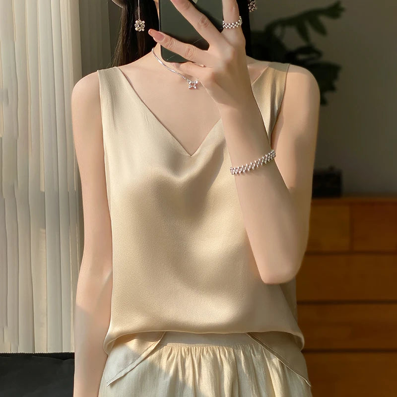 Variant image for Dames Top Luxe Zijde Elegante Uitstraling - Dyoza-37