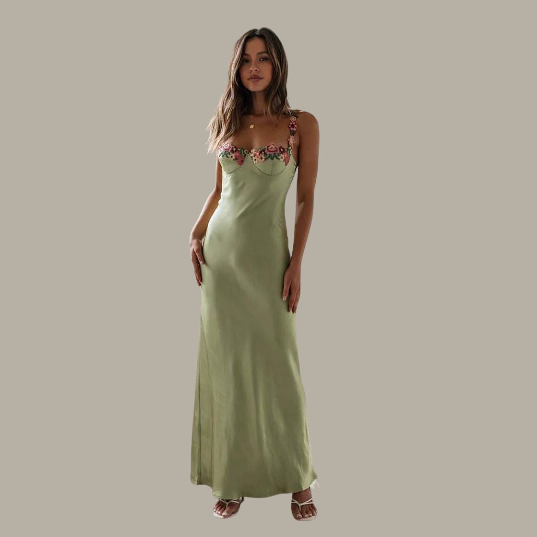 Delfina | Geborduurde jurk 1