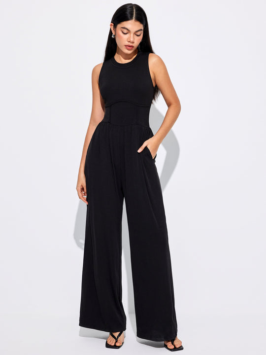 Dames Jumpsuit Feestelijk Met Wijde Pijpen - Elegante Stijl-1