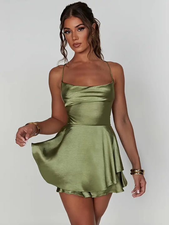 Dames Zwarte Mini Jurk Geribbeld Elegant Ontwerp - Sharon-4