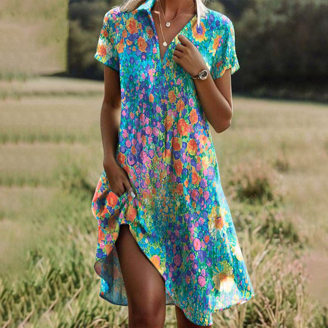 Dames Zomerjurk Ademend Comfortabel Ontwerp - Daniela-1