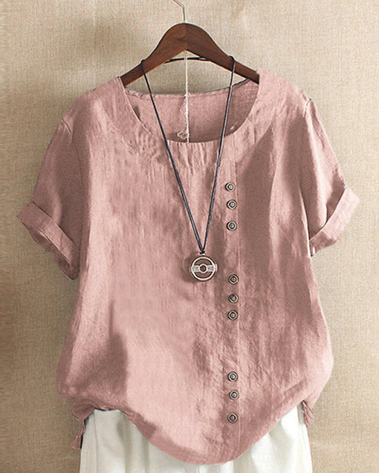 Vera - Klassiek Vrouwen T shirt met Ronde Hals voor Dagelijks Comfort