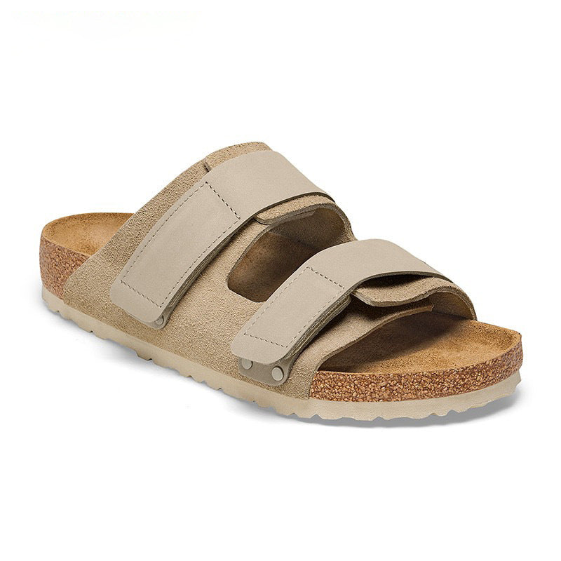 Heren en Dames Kurk Sandalen Dubbel Klittenband Comfortabel Design - Arnold-5