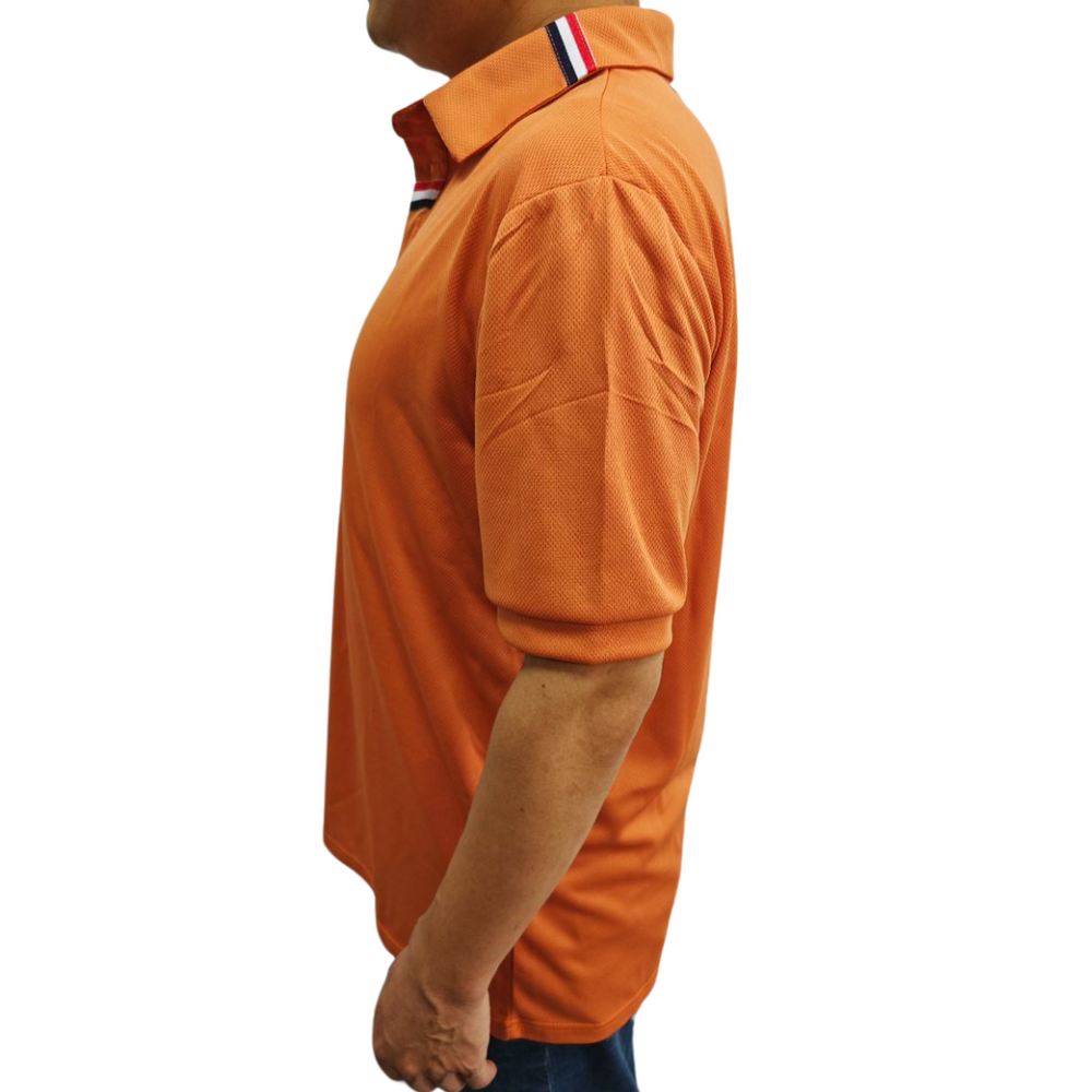 Heren Polo Shirt Oranje Ademend Comfortabel Ontwerp - Wilermus-2
