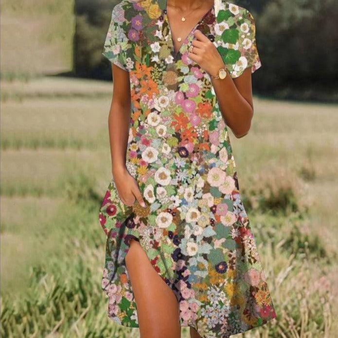Dames Zomerjurk Ademend Comfortabel Ontwerp - Daniela-5