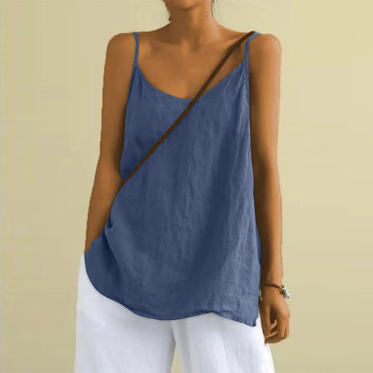 Variant image for Dames Mouwloze Top V-hals Casual Stijl - Vera-16
