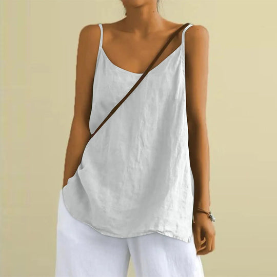 Variant image for Dames Mouwloze Top V-hals Casual Stijl - Vera-1