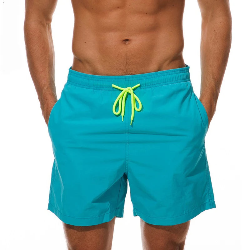 Heren Boardshorts Effen Kleur Comfortabele Pasvorm - Max-4