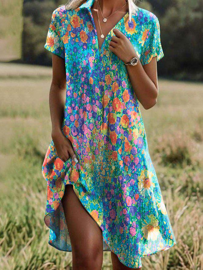 Dames Zomerjurk Ademend Comfortabel Ontwerp - Daniela-2