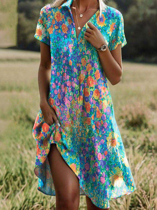 Dames Zomerjurk Ademend Comfortabel Ontwerp - Daniela-2