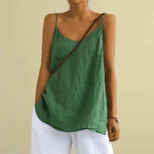 Variant image for Dames Mouwloze Top V-hals Casual Stijl - Vera-6
