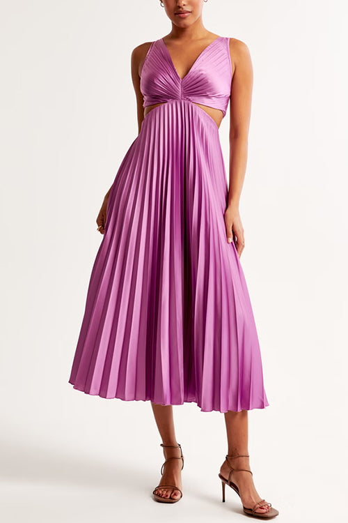 Courtney | Geplooide maxi -jurk 6
