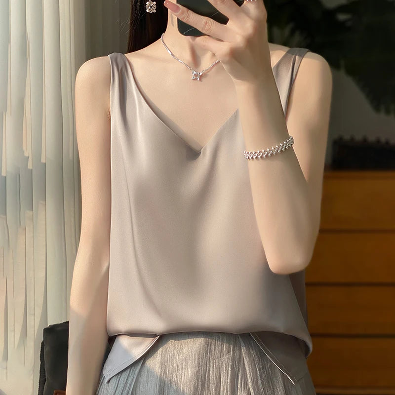 Variant image for Dames Top Luxe Zijde Elegante Uitstraling - Dyoza-43