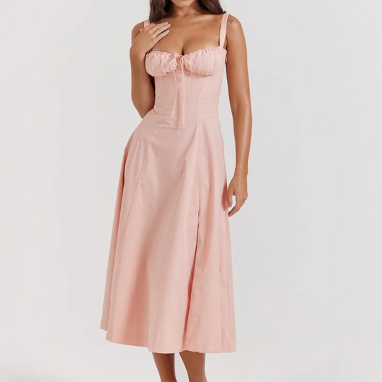 Variant image for Dames Boho Midi-jurk Bloemenprint A-lijn met Split - Amy-10