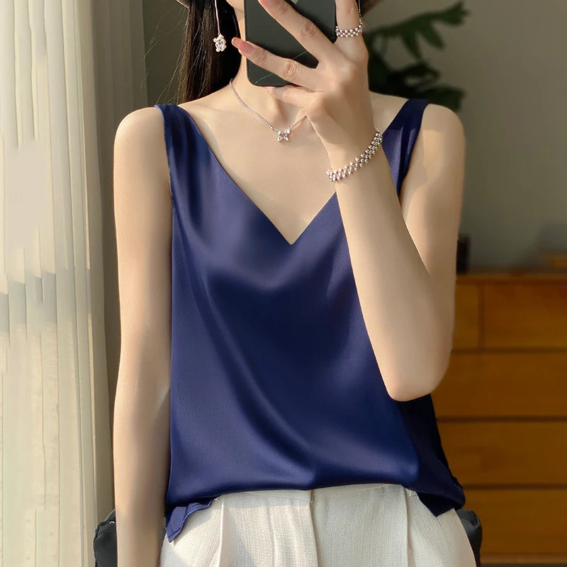 Variant image for Dames Top Luxe Zijde Elegante Uitstraling - Dyoza-25