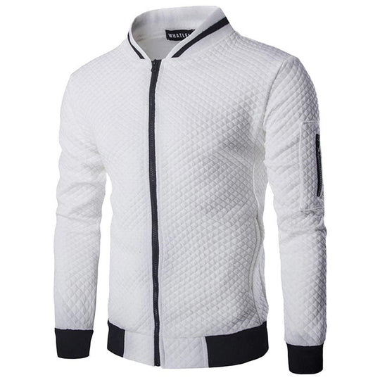 Simon - Trendy geruit gilet met opstaande kraag
