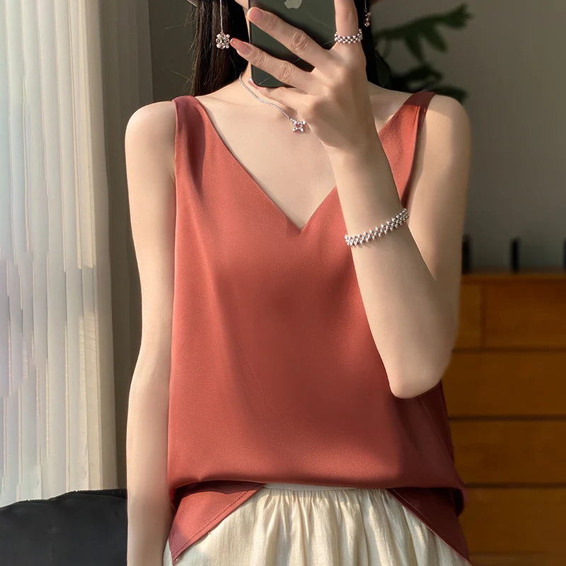Variant image for Dames Top Luxe Zijde Elegante Uitstraling - Dyoza-13