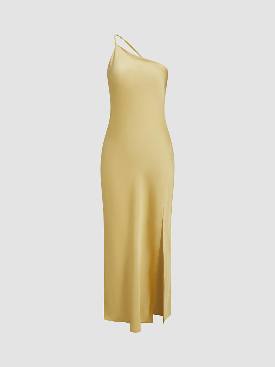 Dames Satin Maxi Jurk Met Open Rug Elegante Lange Zomerjurk - Florence-3
