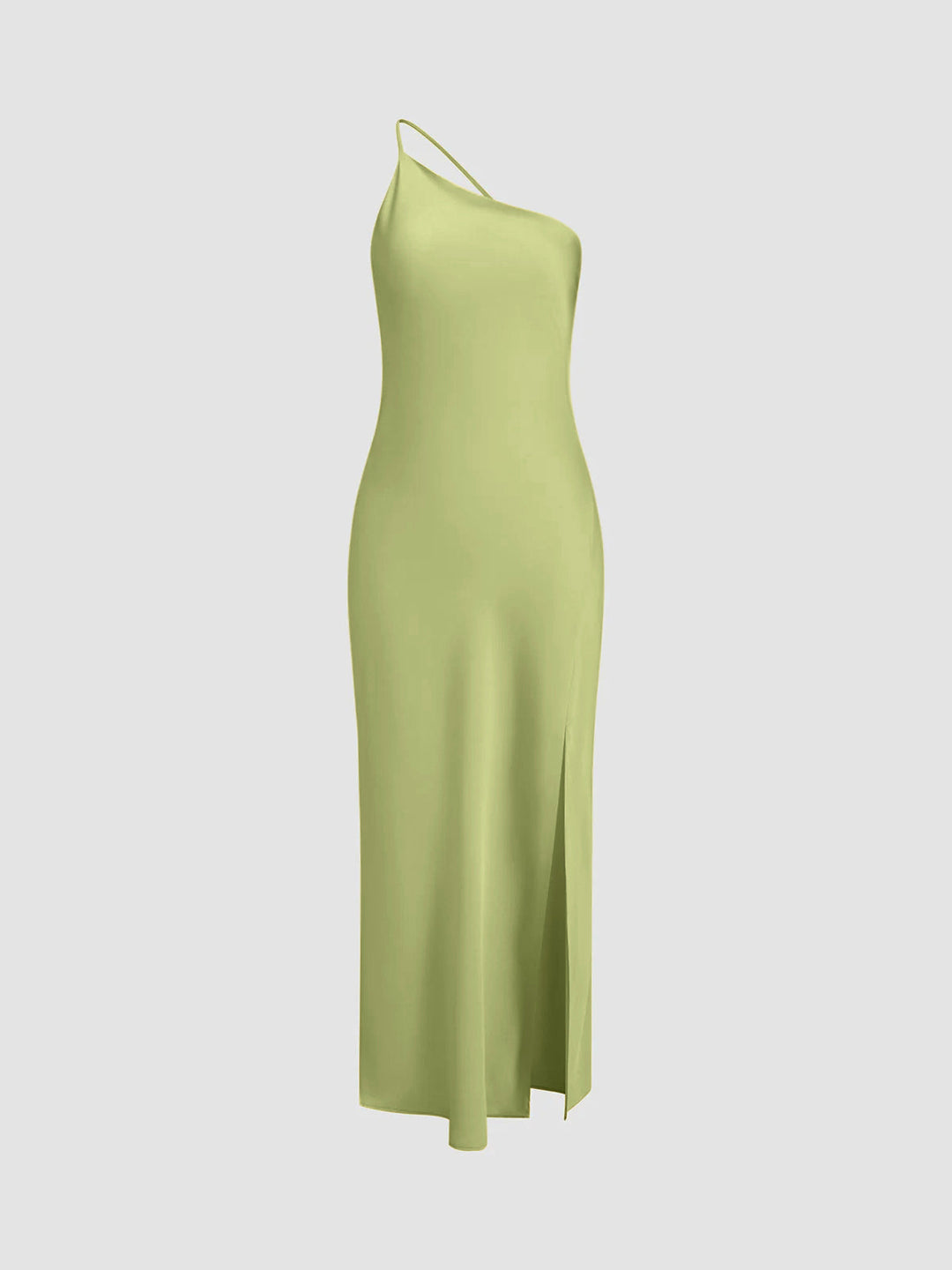 Variant image for Dames Satin Maxi Jurk Met Open Rug Elegante Lange Zomerjurk - Florence-9