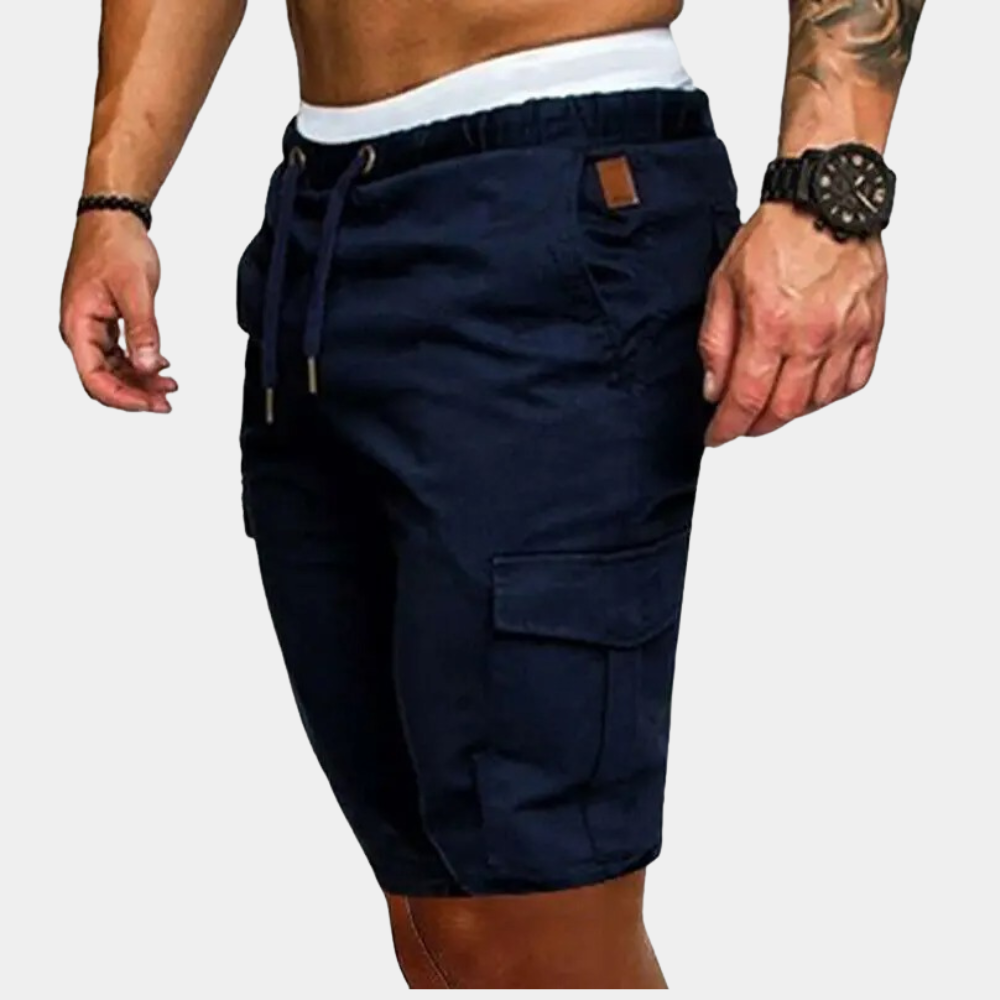 Heren Korte Broek Cargo Stijl met Ritszakken - Bruno-2