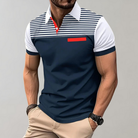 Variant image for Heren Poloshirt Gestreept Comfortabel Design - Puck-13