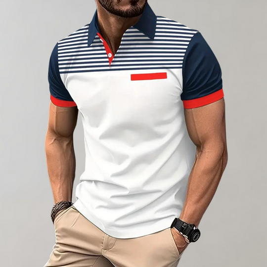 Variant image for Heren Poloshirt Gestreept Comfortabel Design - Puck-1