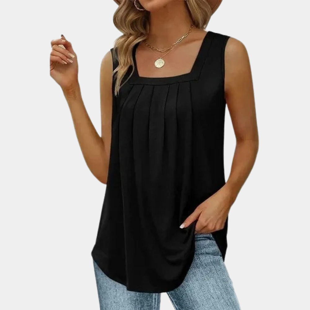 Variant image for Dames Top Mouwloos Elegante Vierkante Halslijn - Emily-1