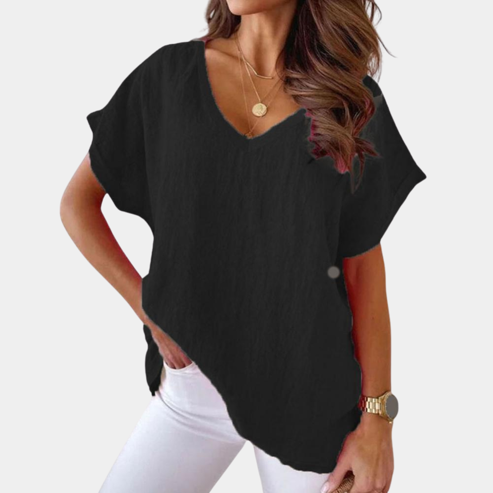 Variant image for Dames T Shirt Casual Stijlvol Ontwerp Ronde Hals - Carina-6