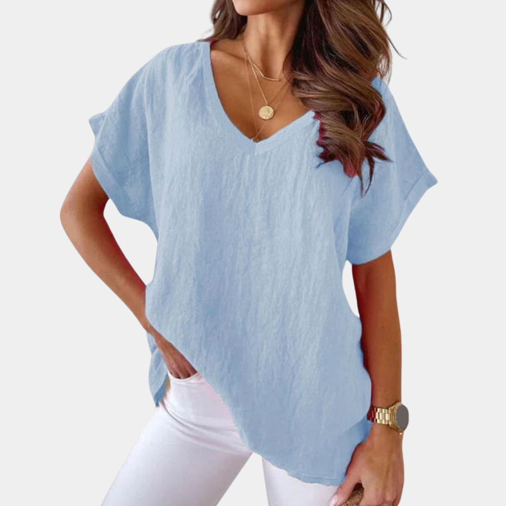 Variant image for Dames T Shirt Casual Stijlvol Ontwerp Ronde Hals - Carina-16