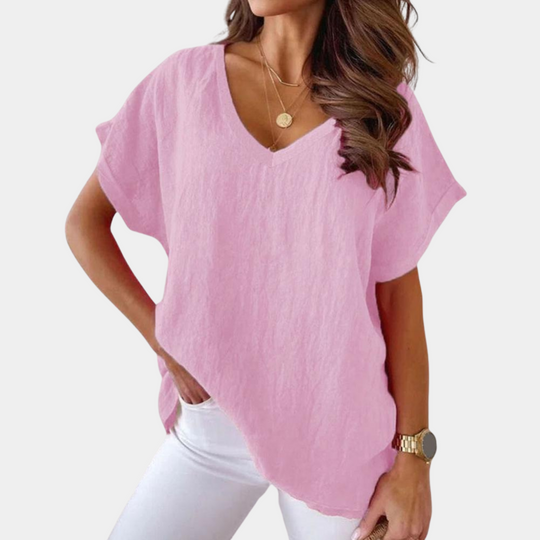 Variant image for Dames T Shirt Casual Stijlvol Ontwerp Ronde Hals - Carina-11