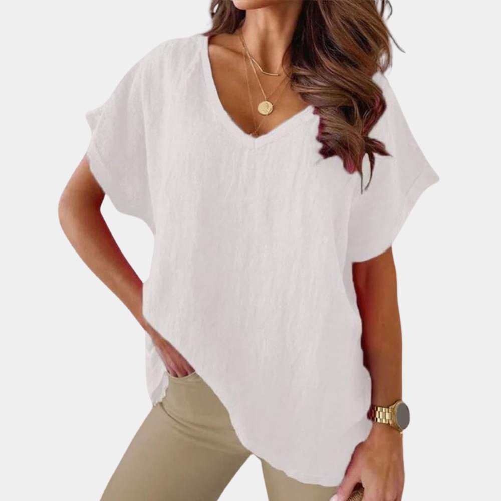 Variant image for Dames T Shirt Casual Stijlvol Ontwerp Ronde Hals - Carina-21