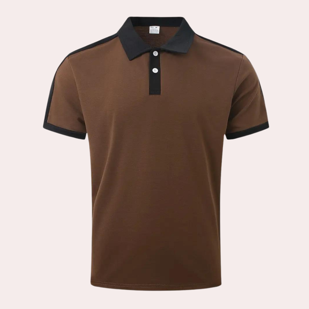 Heren Polo Korte Mouwen Stijlvolle Look Comfortabele Katoenmix - Rihards-2