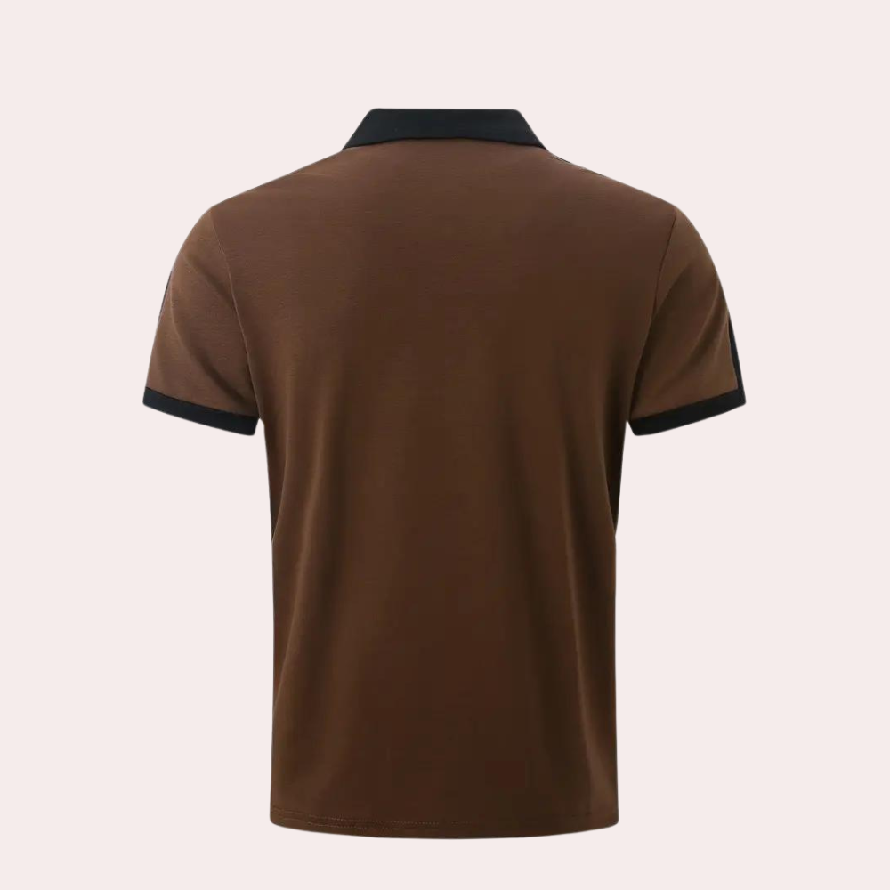Heren Polo Korte Mouwen Stijlvolle Look Comfortabele Katoenmix - Rihards-3