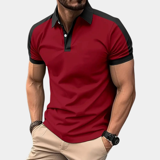Variant image for Heren Polo Korte Mouwen Stijlvolle Look Comfortabele Katoenmix - Rihards-25