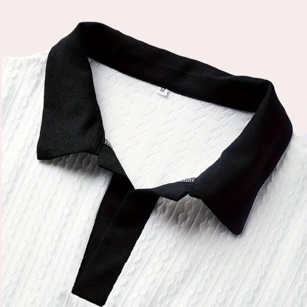 Klassiek poloshirt voor heren met een geraffineerde touch - Branson