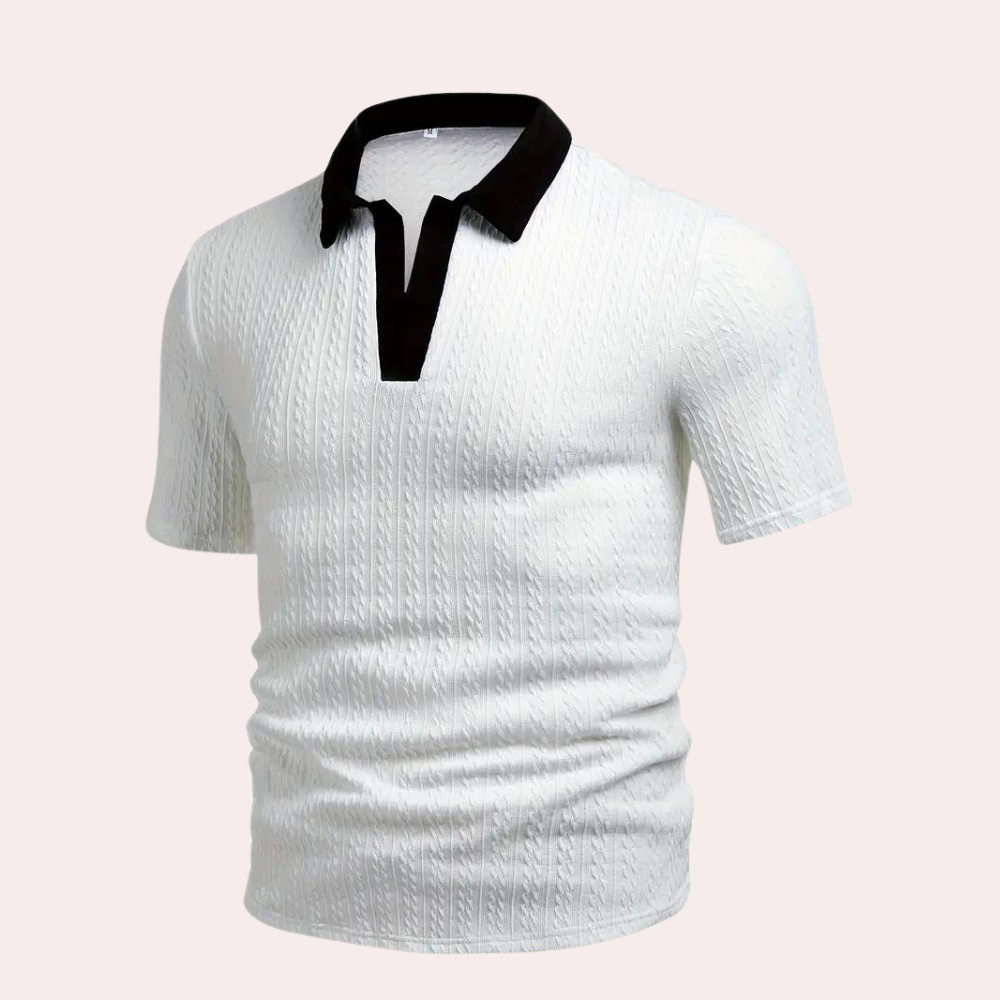 Klassiek poloshirt voor heren met een geraffineerde touch - Branson
