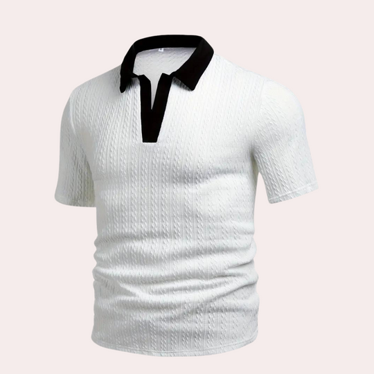 Klassiek poloshirt voor heren met een geraffineerde touch - Branson