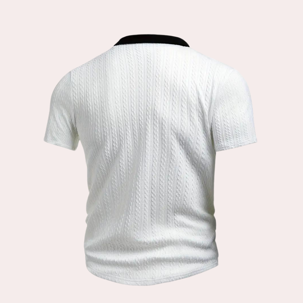 Klassiek poloshirt voor heren met een geraffineerde touch - Branson
