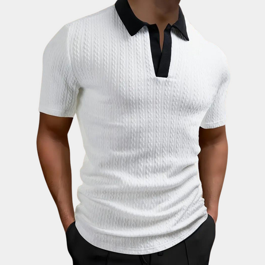 Klassiek poloshirt voor heren met een geraffineerde touch - Branson