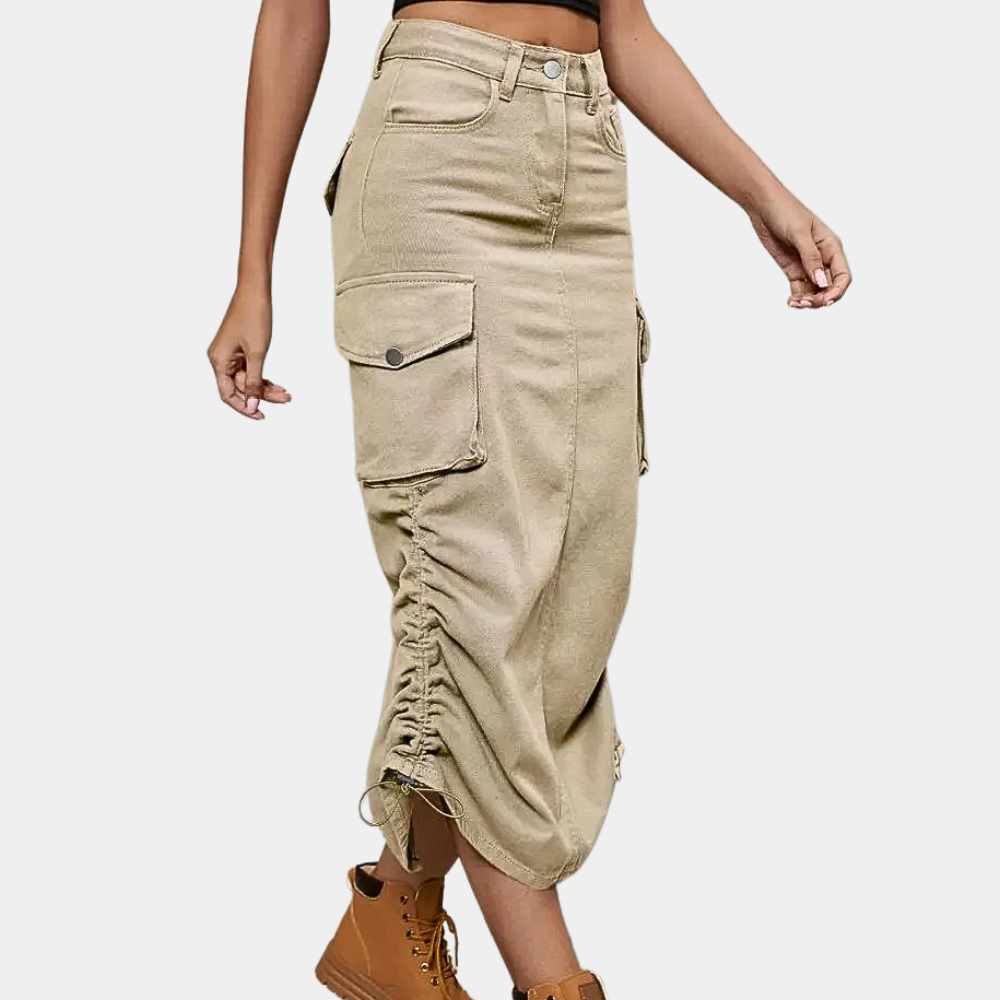 Variant image for Dames Cargo Rok Retro Stijl Elegant en Veelzijdig - Emma-1