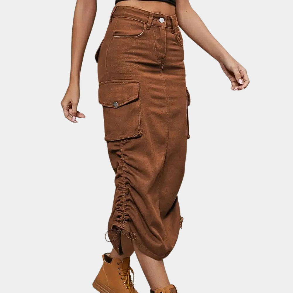 Variant image for Dames Cargo Rok Retro Stijl Elegant en Veelzijdig - Emma-11