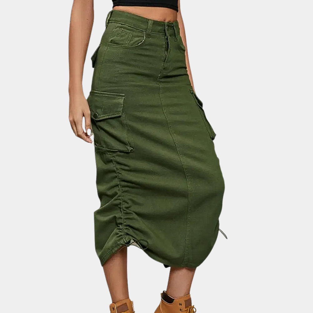 Variant image for Dames Cargo Rok Retro Stijl Elegant en Veelzijdig - Emma-16