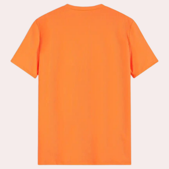 Heren T-Shirt Oranje Ronde Hals Comfortabel en Stijlvol - Lomman-2