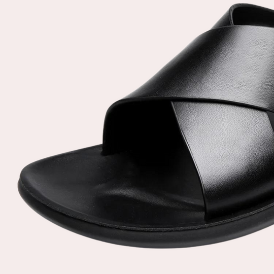 Heren Sandalen Leer Open Teen Comfortabel Ontwerp - Jackron-3