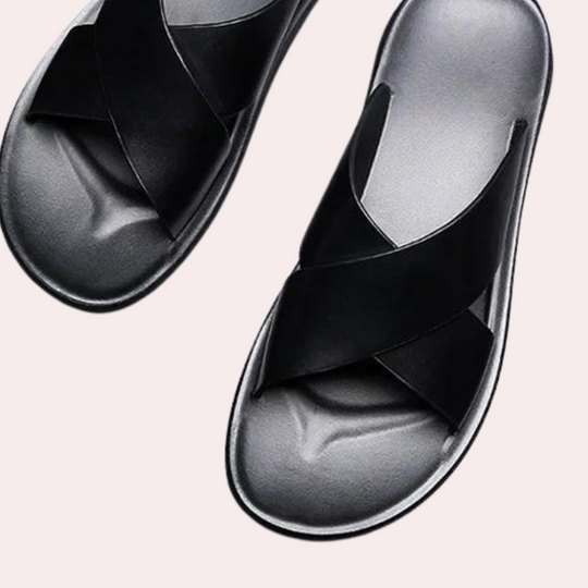 Heren Sandalen Leer Open Teen Comfortabel Ontwerp - Jackron-4
