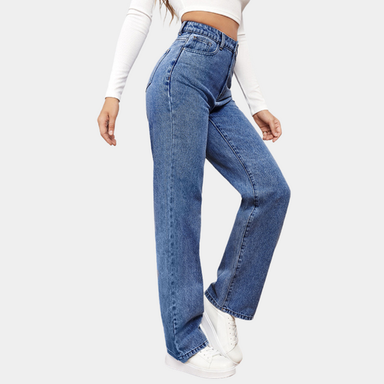 Imee - Casual baggy jeans in een relaxte pasvorm voor dames